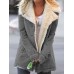 women's plush lapel mid-length coat HF0901-04-01