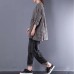 fine cotton blended blouses oversized Casual Round Neck Long Sleeve Spring Lattice Shirt