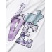 Bunny Letter Print Short Sleeve Plus Size Casual T  shirt